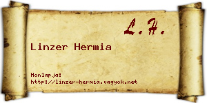 Linzer Hermia névjegykártya